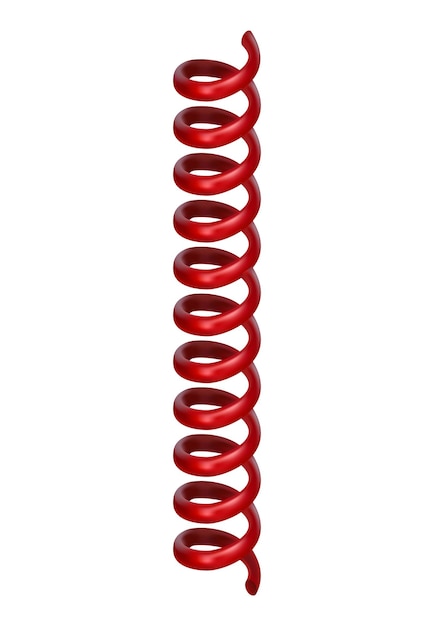 Telephone cable mockup Realistic illustration of telephone cable vector mockup for web design isolated on white background