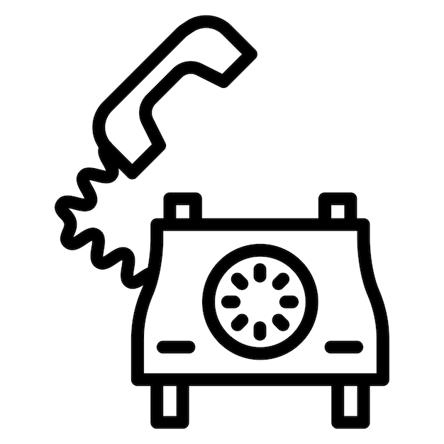 Vector telephone service icon vector image can be used for coworking space