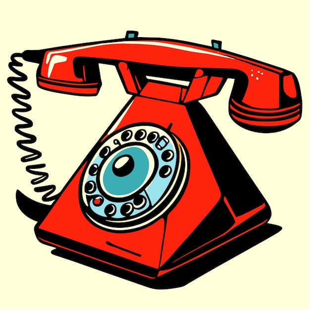 Telephone vector illustration