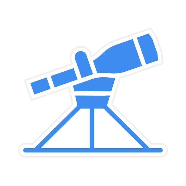 Икона телескопа векторное изображение может быть использовано для стрельбы из лука