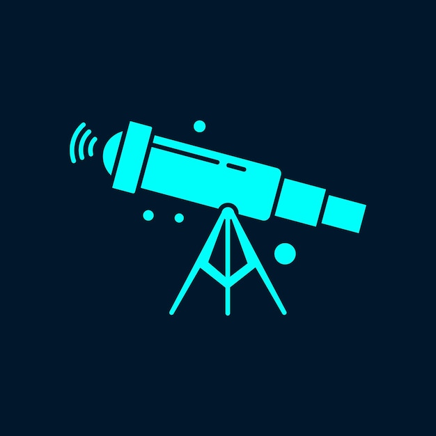 telescope trendy artwork lovely abstract vector illustration colorful practicable design