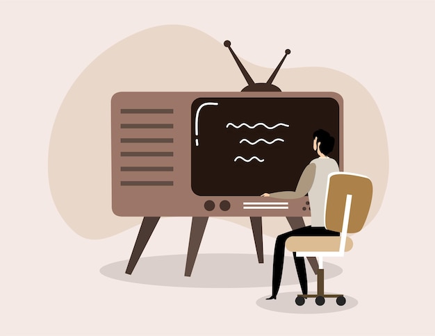 television day illustration vector design for world television day event