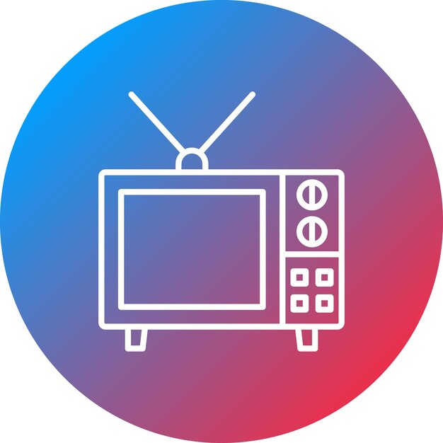 Векторное изображение телевизионной иконы может быть использовано для домашних товаров