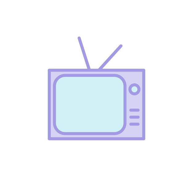 Vector television icon vector template illustration design