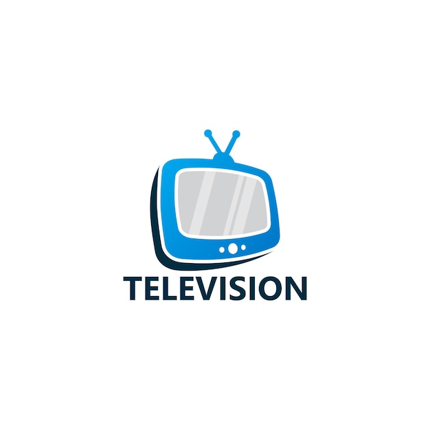 Television logo template design vector, emblem, design concept, creative symbol, icon