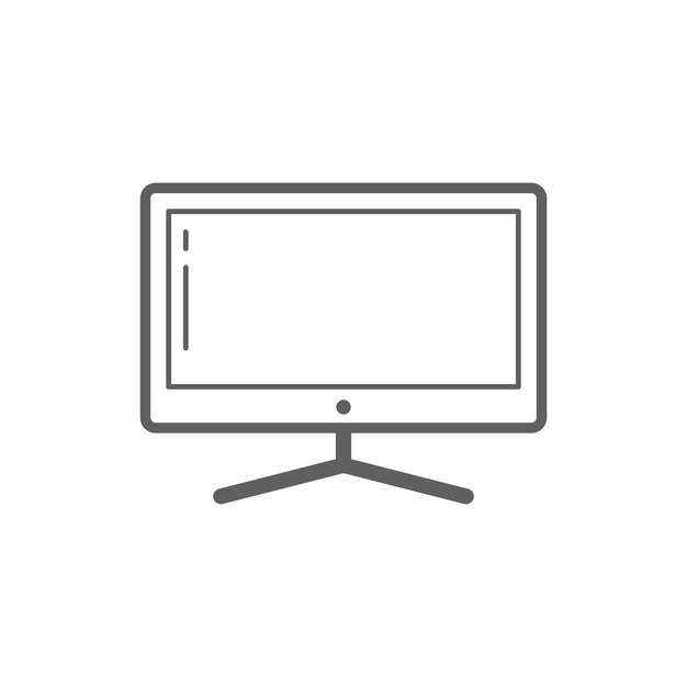 Vector television screen icon vector template