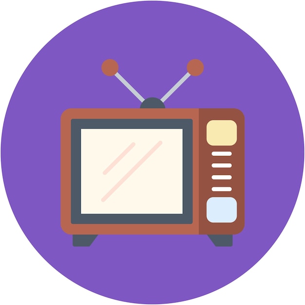 Television Vector Illustration Style