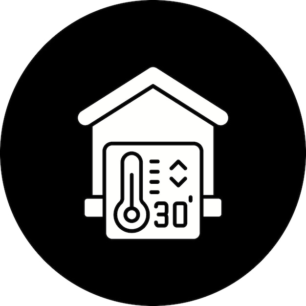 Vector temparature control icon