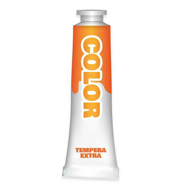 Vector tempera orange