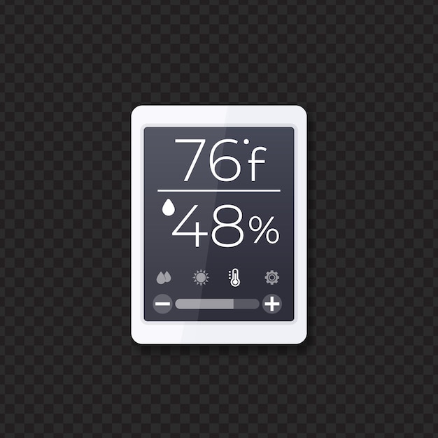 Vector temperature and humidity monitor