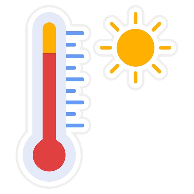 Vector temperature icon