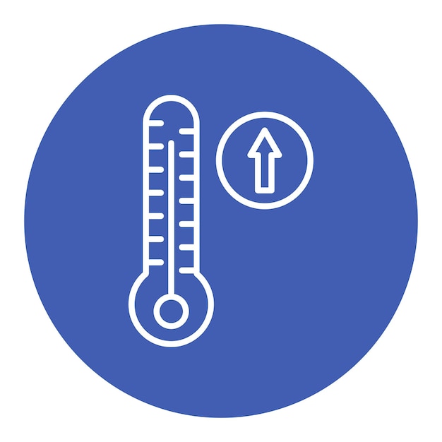 Temperature Increase Vector Illustration Style