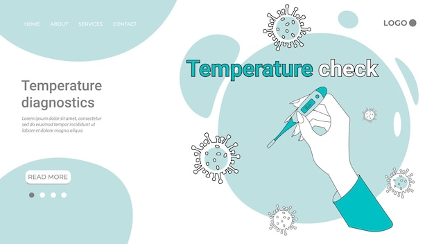 Temperatuurdiagnostiek mensen meten temperatuurpreventie van covid 19-ziekten