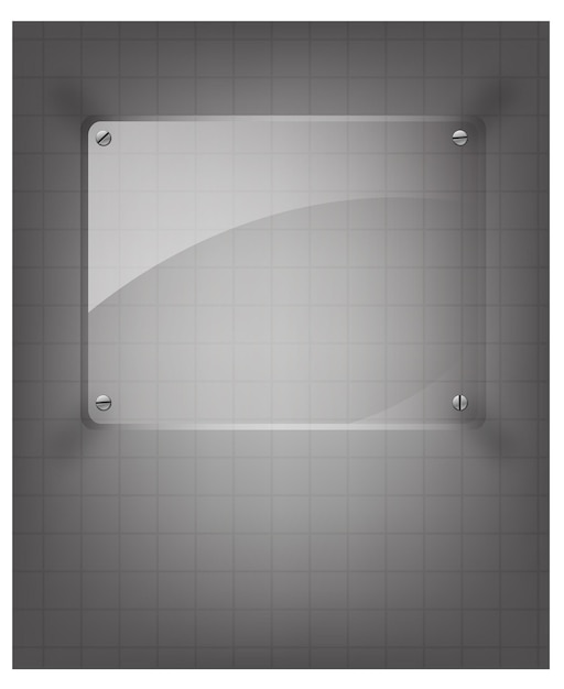 Vector tempered glass mockup