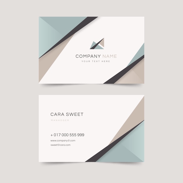 Template abstract business card