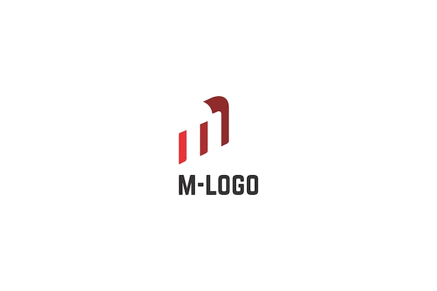 Template abstract logo with letter m