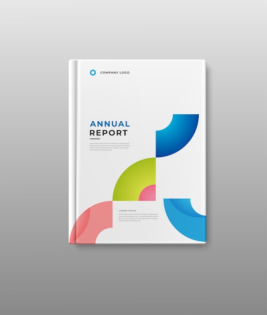 template annual report cover book design