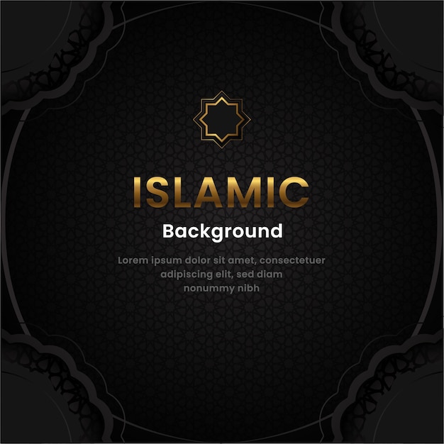 Template background cover Islamic