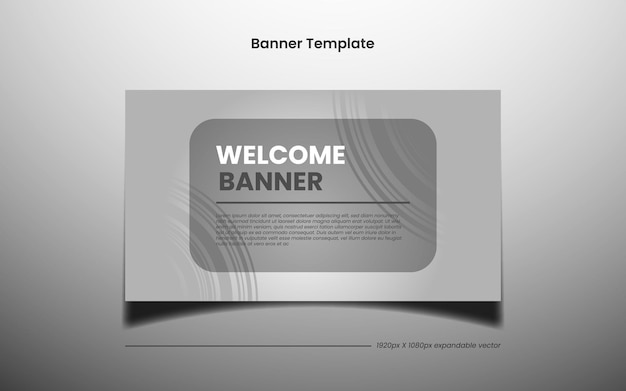 Template background for welcome banner