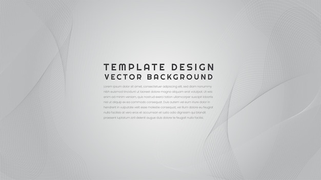 Template Background white lines and curves elements