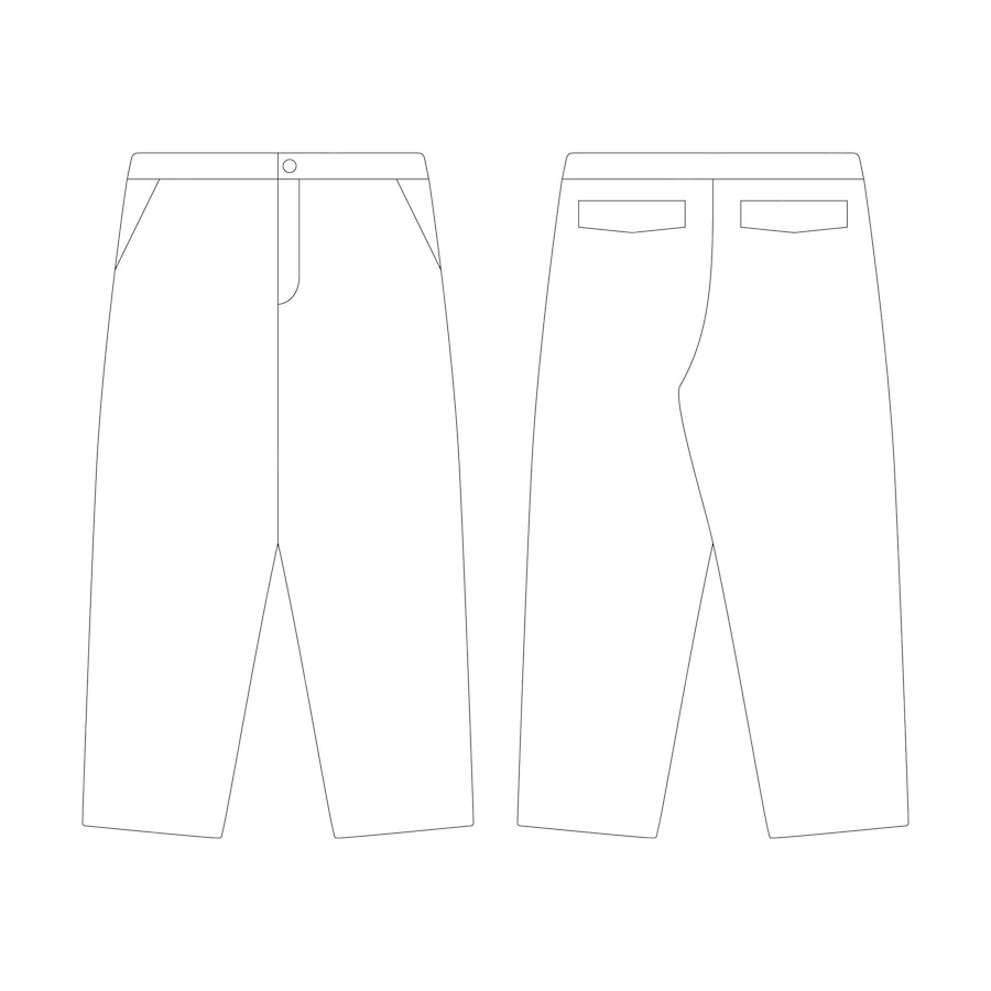 Premium Vector | Template baggy pants jeans vector illustration flat ...