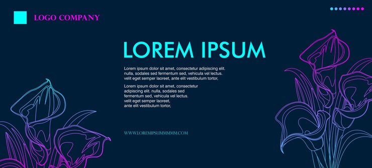 Vector template banner design