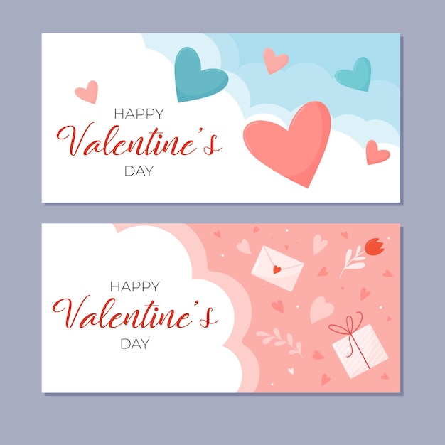 Banner modello per san valentino.