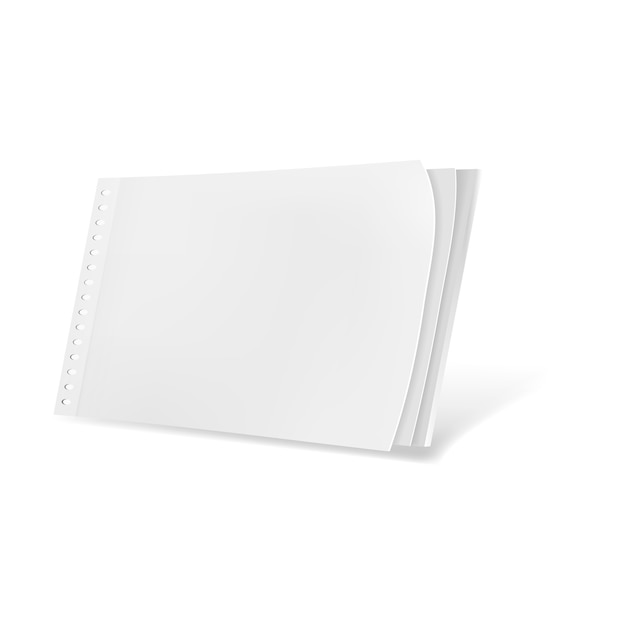 Vector template blank magazine or notebook