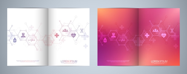Template brochure or cover design