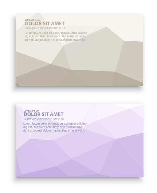 Vector template business card