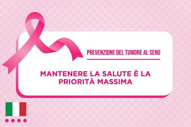 Modello di campagna contro il cancro al seno