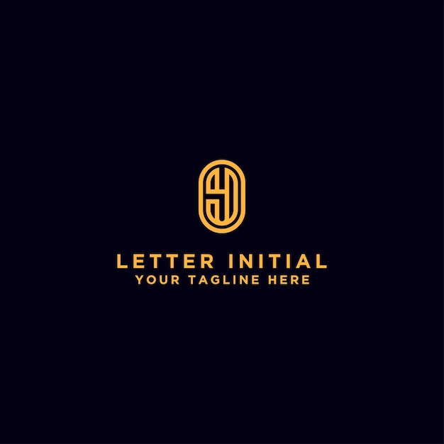 Template Cool logo design the initials Y