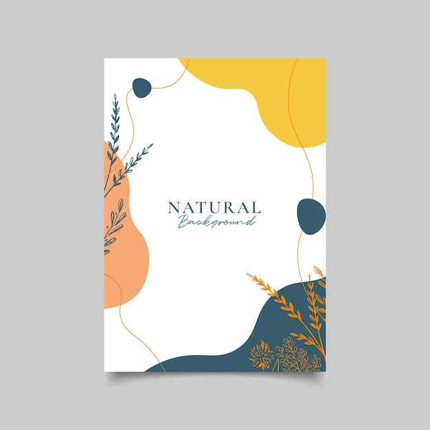 template cover abstract natural