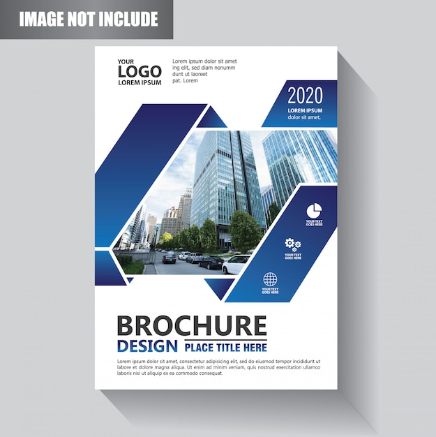 template cover flyer or brochure wit geometric shape