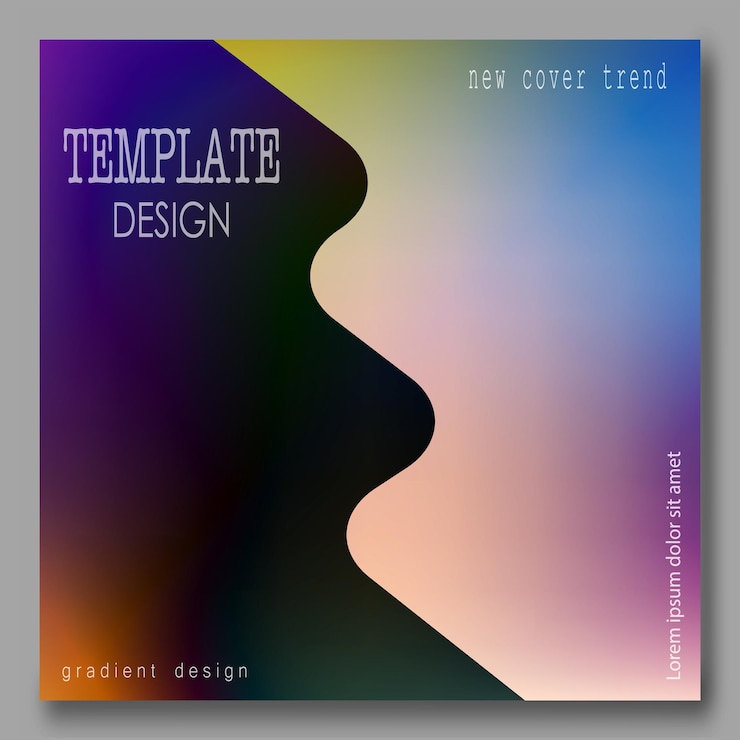 Vector the template of the cover page of the printed edition cover book magazine brochure booklet the idea of creativity and modern design is wonderful