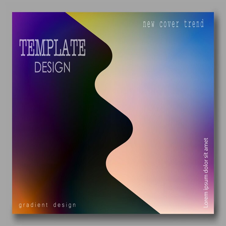 Vector the template of the cover page of the printed edition cover book magazine brochure booklet the idea of creativity and modern design is wonderful