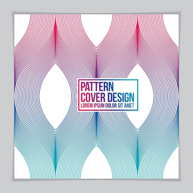 Template for Cover, Placard, Poster, Flyer and Banner Design. Cool geometric vector line background for your design. Minimalistic brochure design.