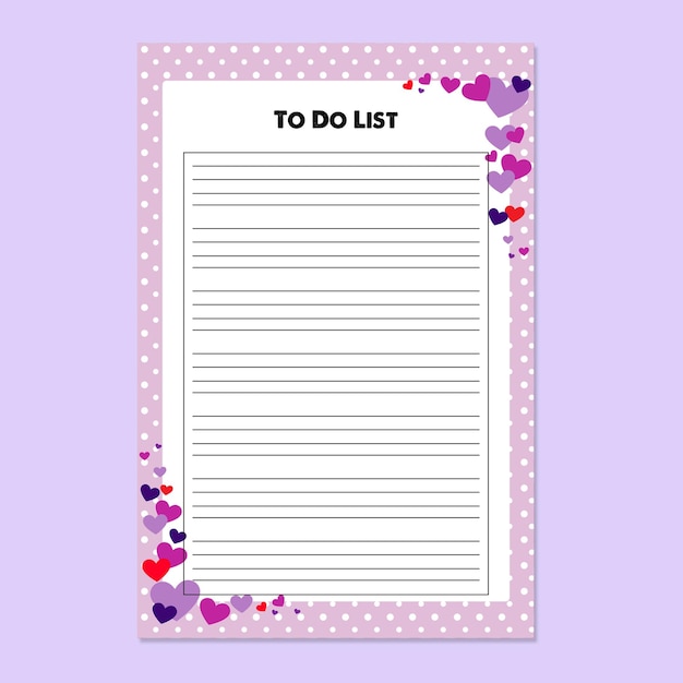 Template daily planner bullet journal planner template to do list planner template vector