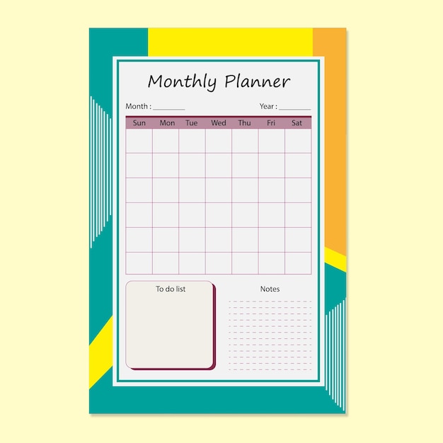 Template daily planner bullet journal planner template to do list planner template vector