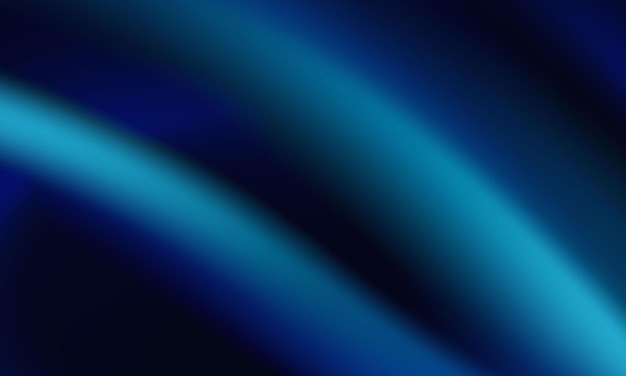 Template of dark blue background Vector wallpaper with blurred wavy cyan fluid gradient