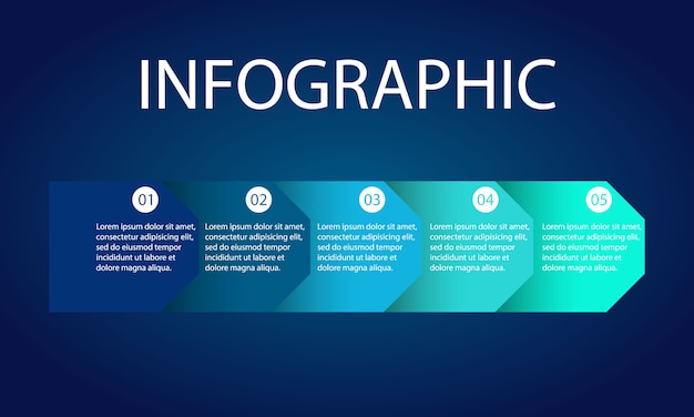 Vector template data visual