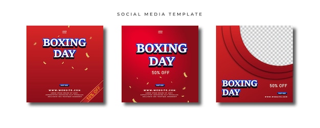 Template design of Boxing Day sale good for Social media post template