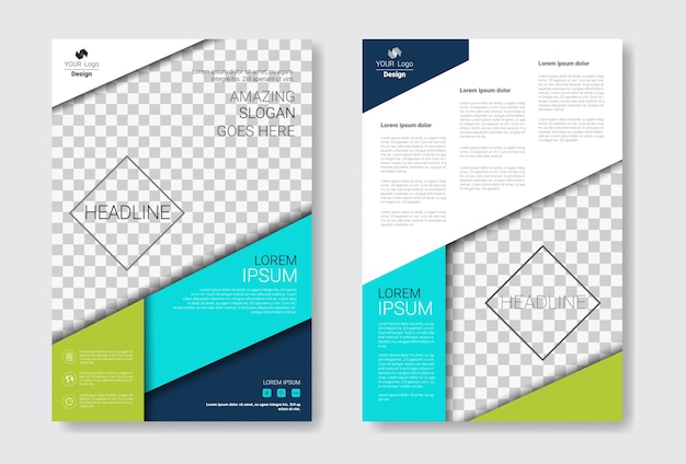 Template Design Brochure Set