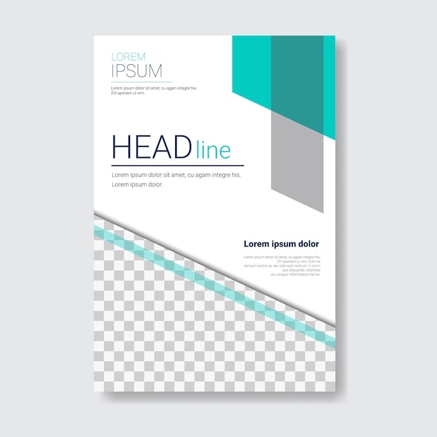 Template design brochure