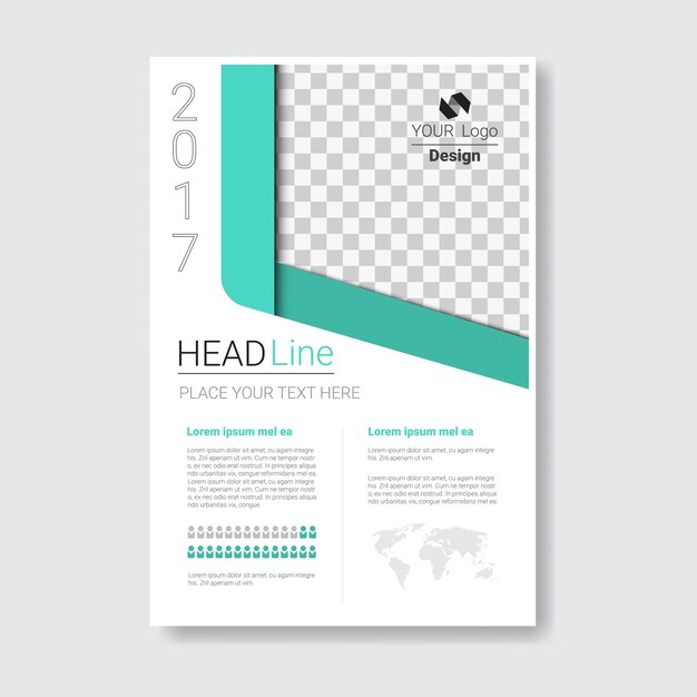 Vector template design brochure