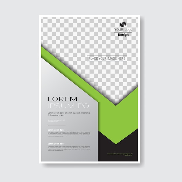 Template design brochure