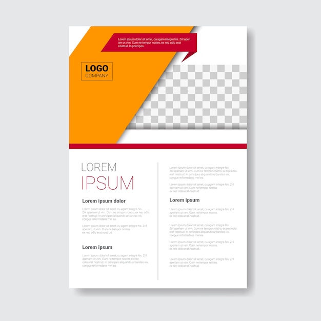 Vector template design brochure