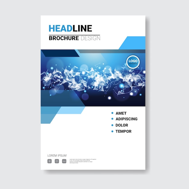 Template design brochure