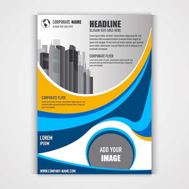 Template Design Of Corporate Flyer