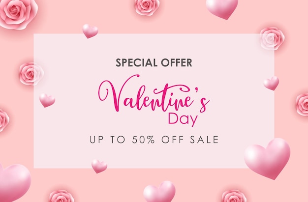 Template design valentines day celebration